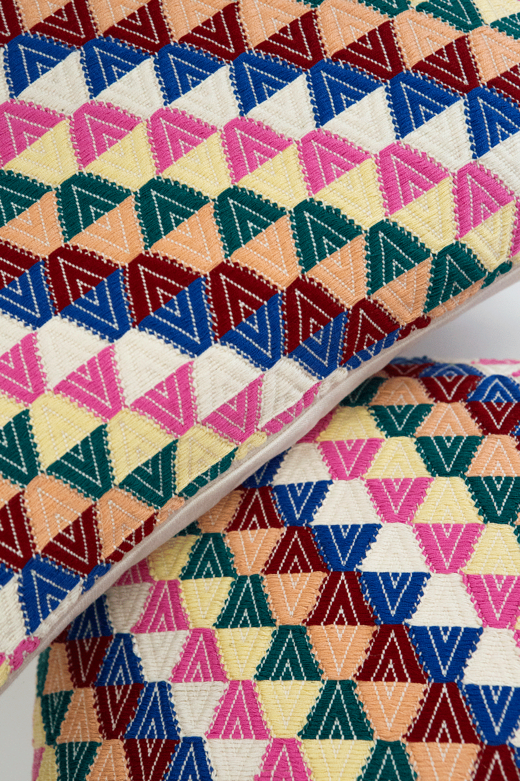 Broken Diamond Pillow in Cacao