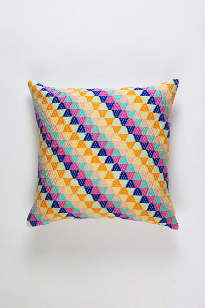 Broken Diamond Pillow in Citrus
