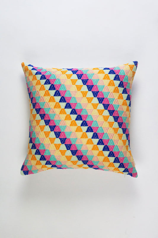 Broken Diamond Pillow in Citrus