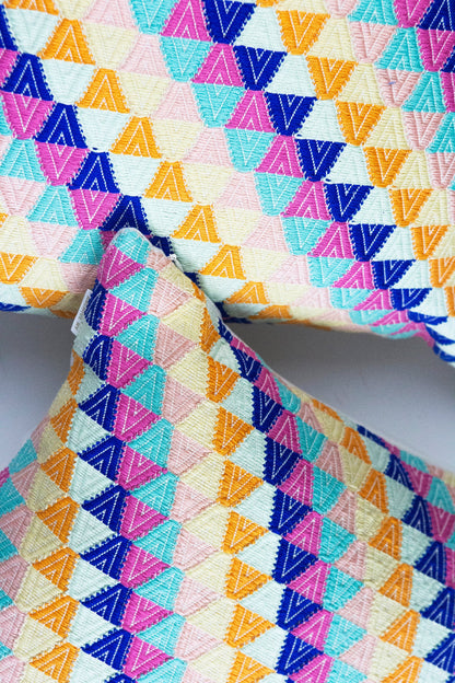 Broken Diamond Pillow in Citrus