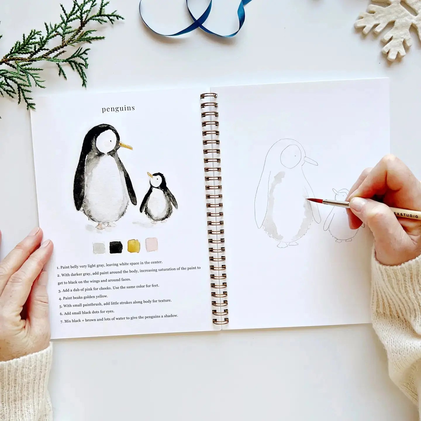 Winter Watercolor Workbook Rust & Cinder