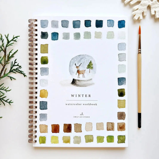 Winter Watercolor Workbook Rust & Cinder