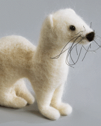 Snowy Ermine Felting Kit