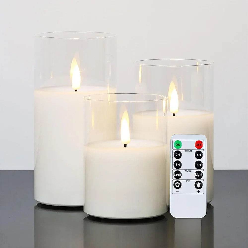 Aurora Flameless Candle | Set of 3