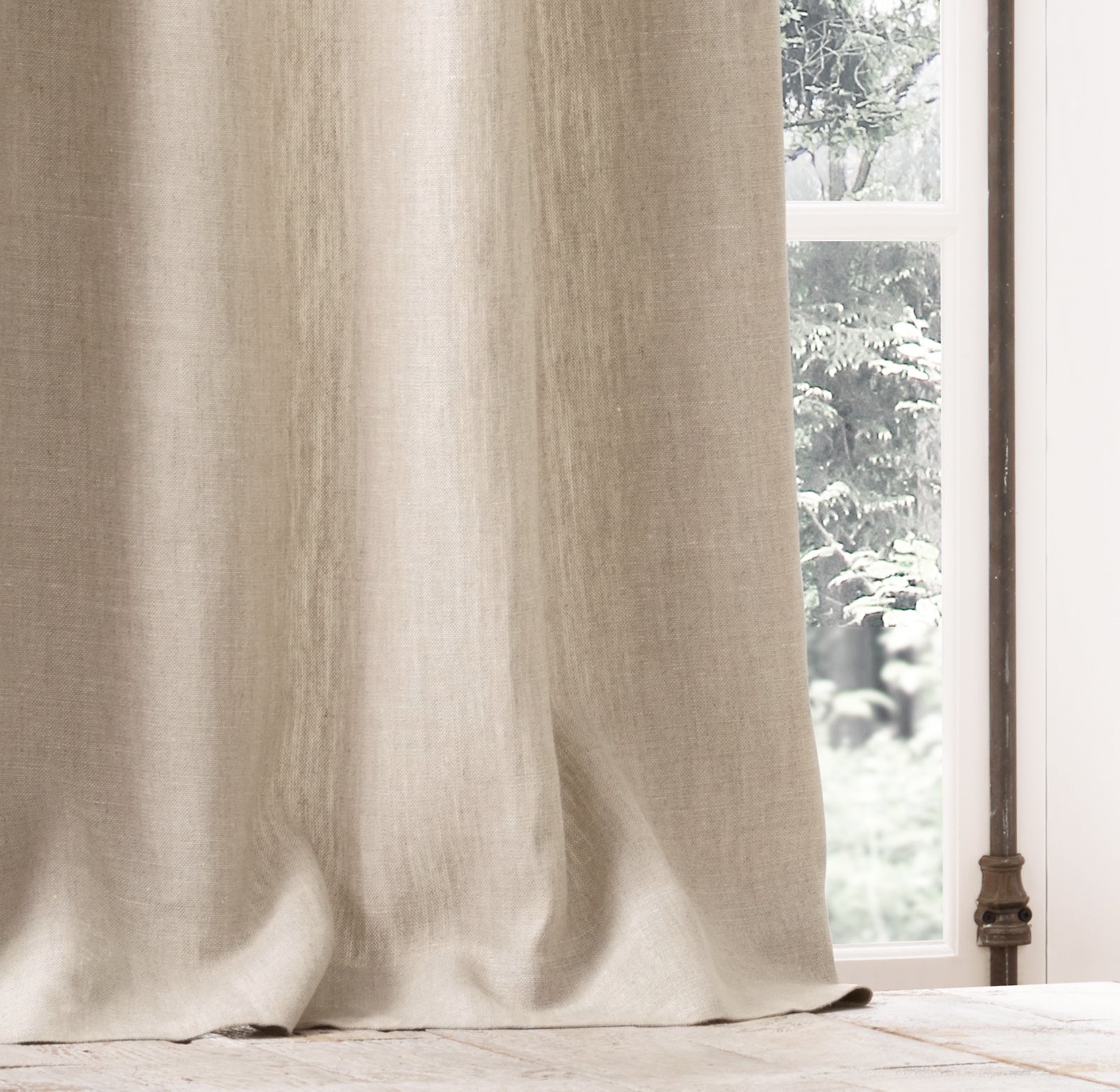 Heavyweight Organic Cotton Curtains with Liner | Windproof & Thermal | Made in UK-3
