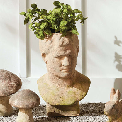 Soulful Greek Bust Planter